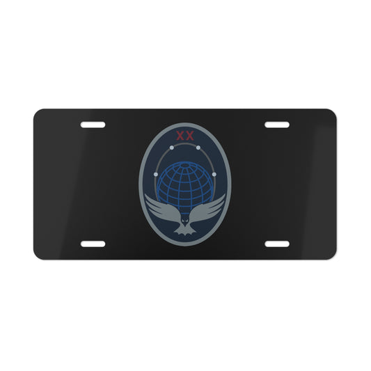 Vanity License Plate - USSF - 20th Space Surveillance Squadron wo txt