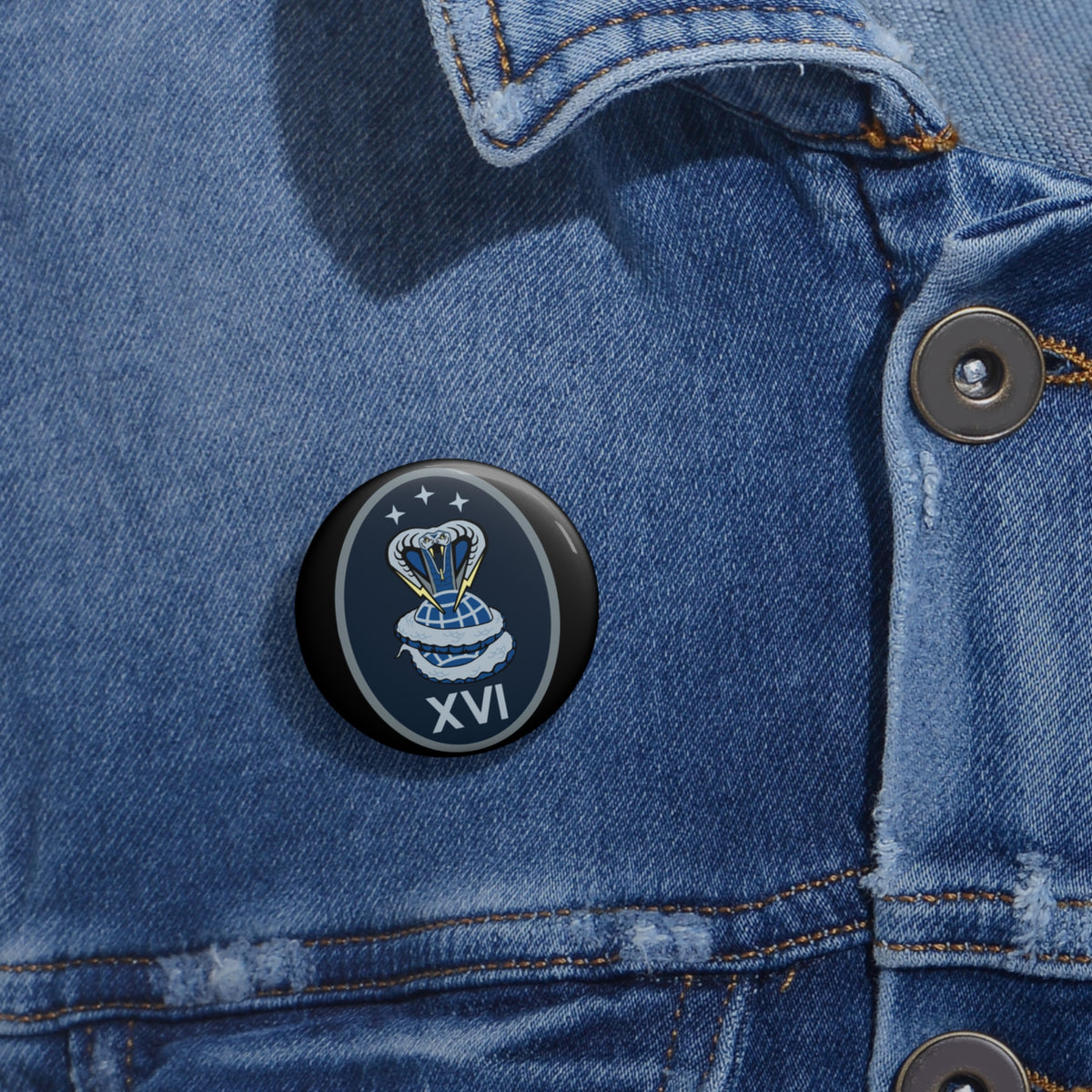 Custom Pin Button - USSF - 16th Electromagnetic Warfare Squadron wo txt