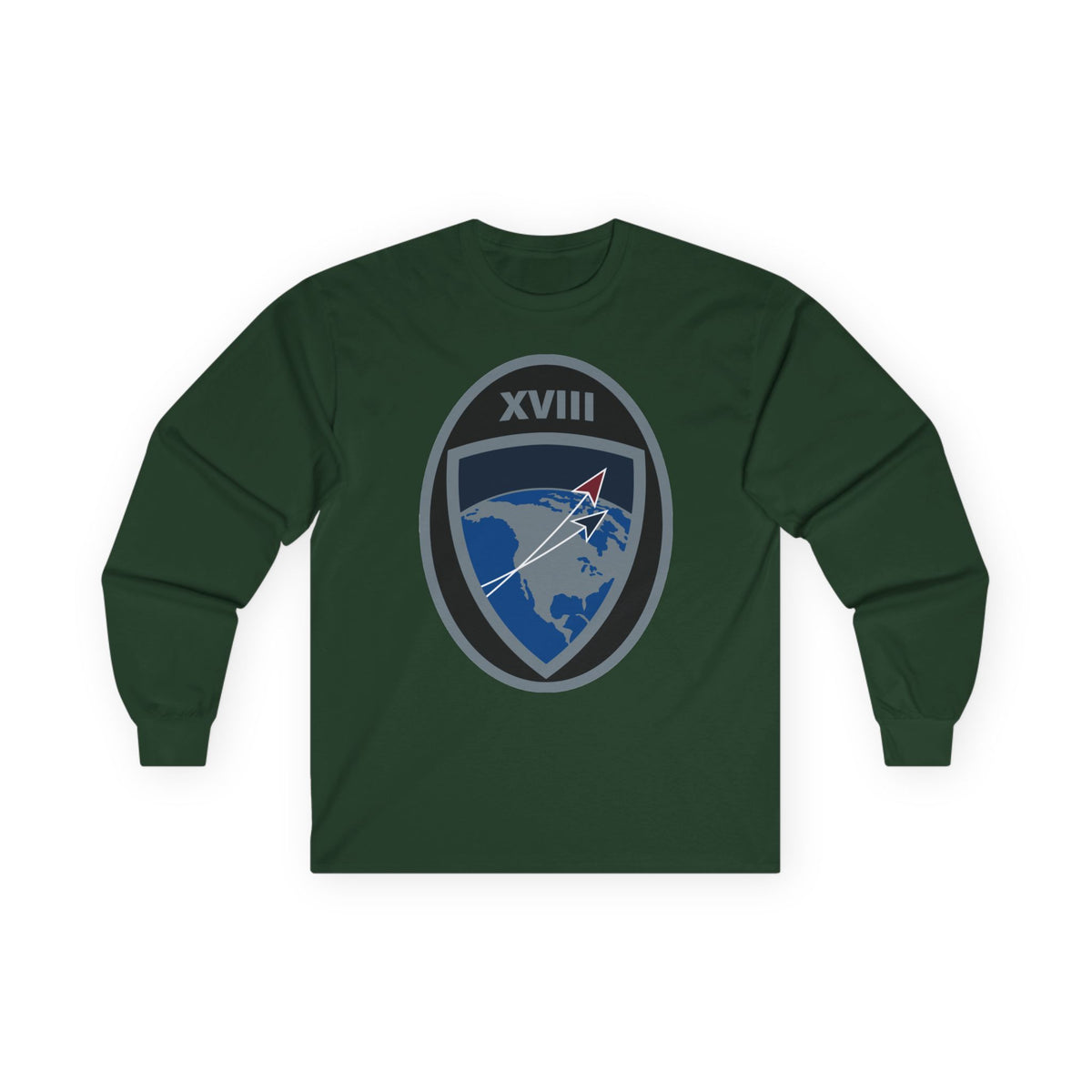 Unisex Ultra Cotton Long Sleeve Tee - USSF - 18th Space Defense Squadron wo txt