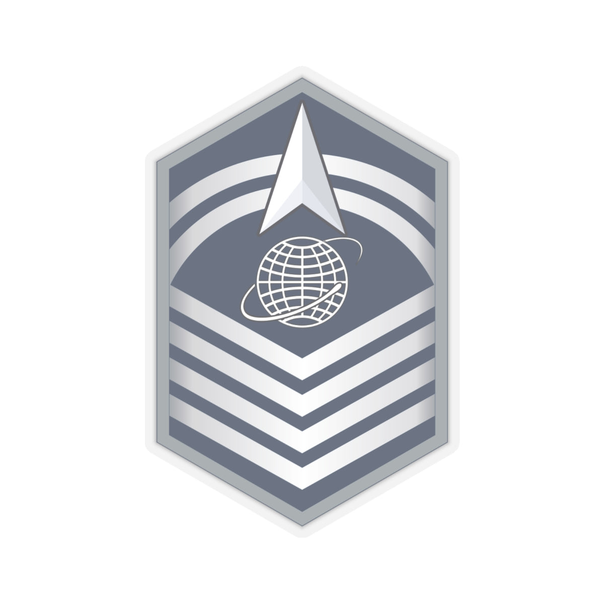 Kiss-Cut Sticker - USSF - E8 Senior Master Sergeant - US Space Force wo Txt