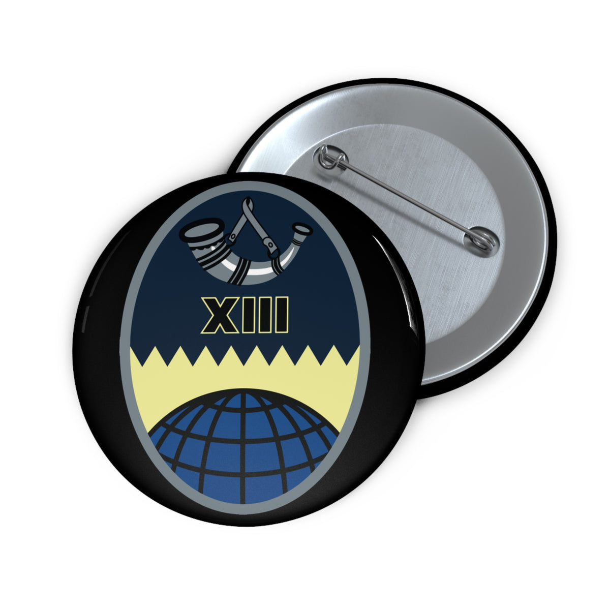 Custom Pin Button - USSF - 13th Space Warning Squadron wo txt