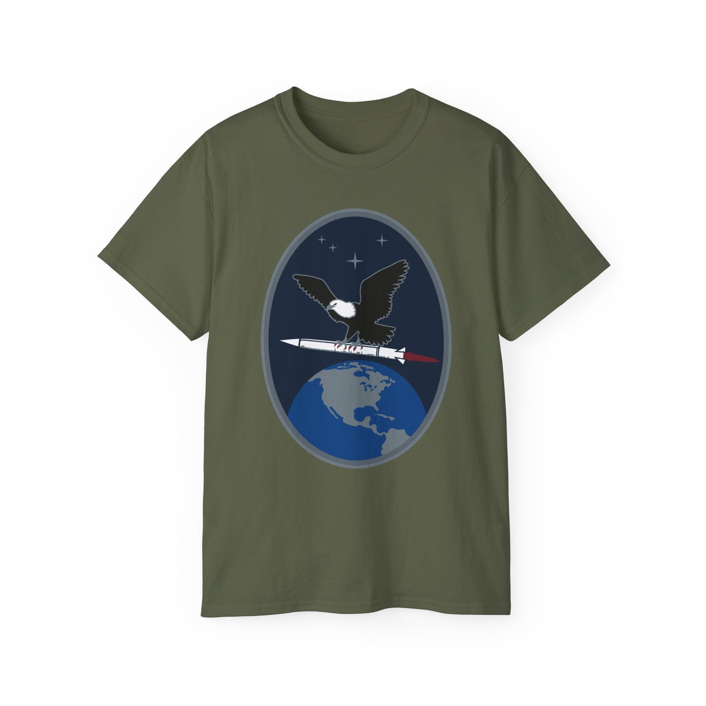 Unisex Ultra Cotton Tee - USSF - 2nd Space Warning Squadron wo txt X 300