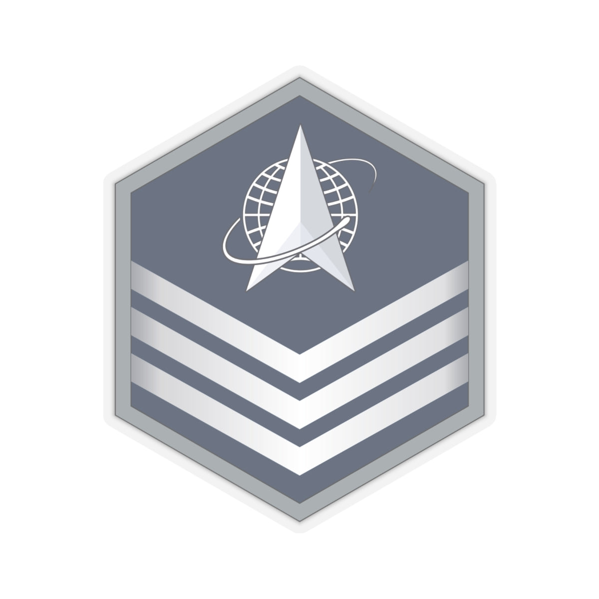 Kiss-Cut Sticker - USSF - E5 Sergeant wo Txt