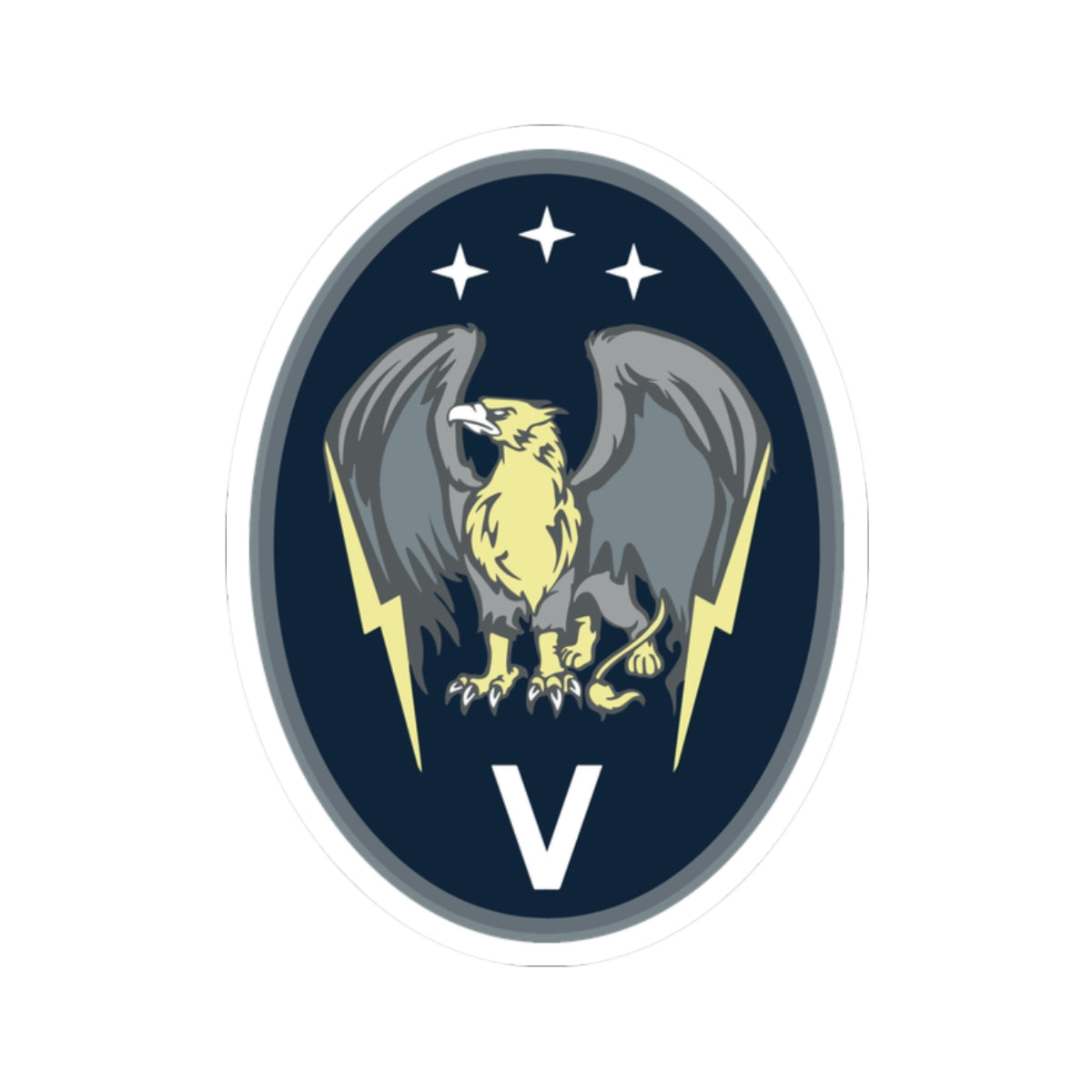 Kiss-Cut Sticker - USSF - 5th Electromagnetic Warfare Squadron wo txt X 300