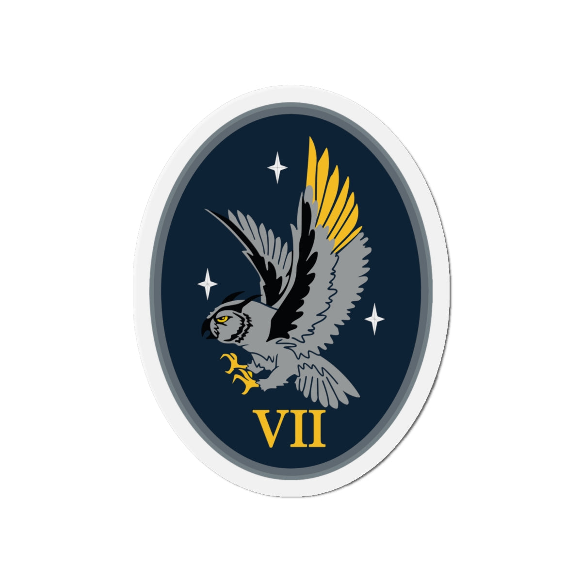 Die-Cut Magnet - USSF - 7th Space Warning Squadron wo txt