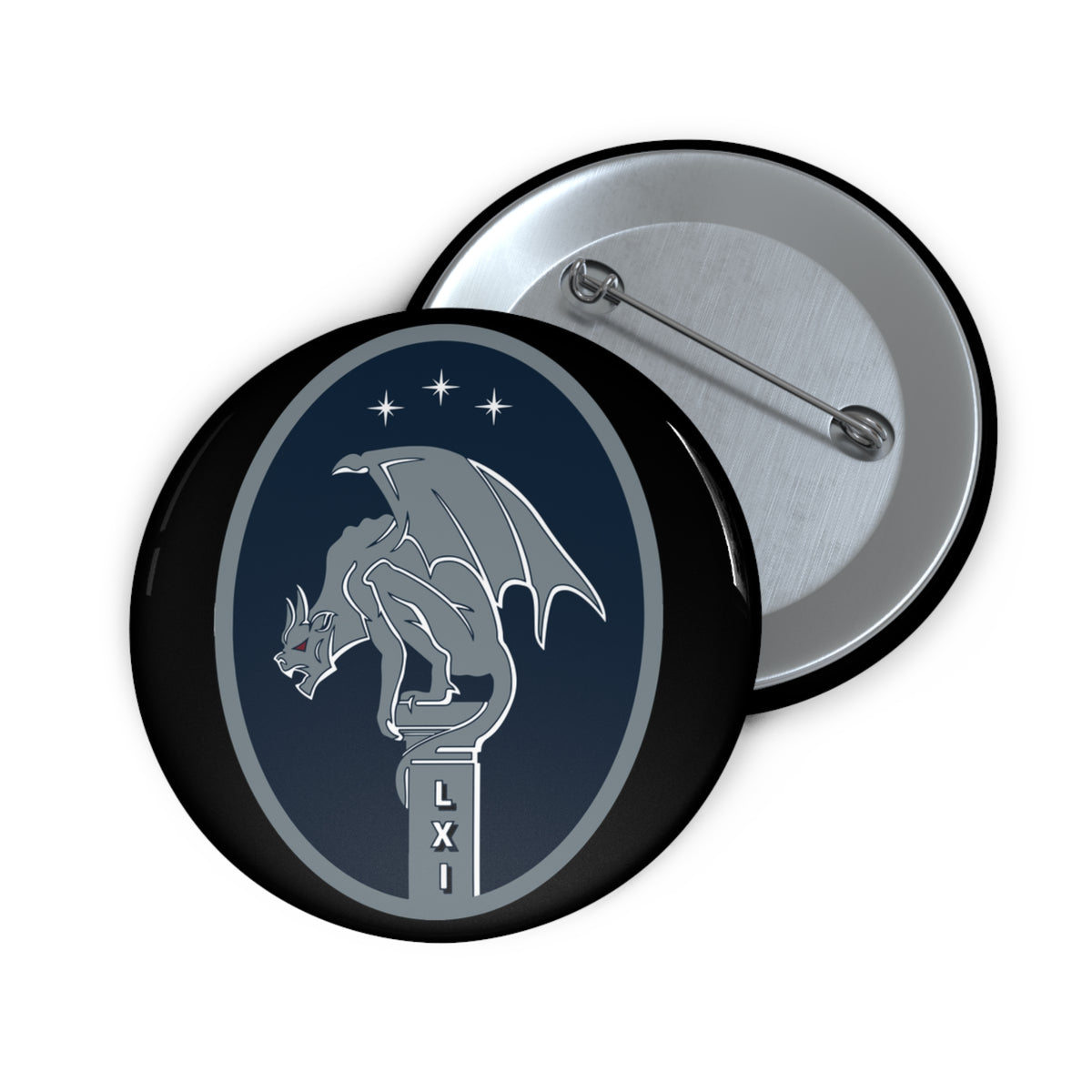Custom Pin Button - USSF - 61st Cyberspace Squadron wo txt