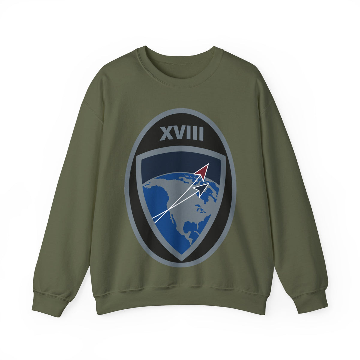 Crewneck Sweatshirt - USSF - 18th Space Defense Squadron wo txt