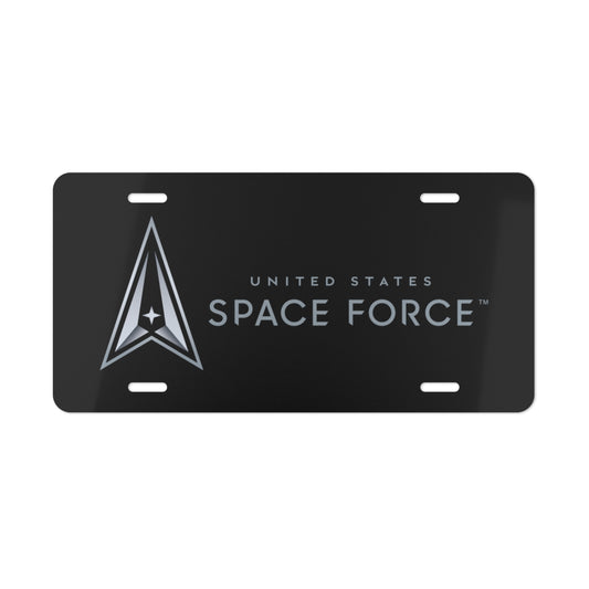 Vanity Plate - US Space Force Logo w Txt X 300
