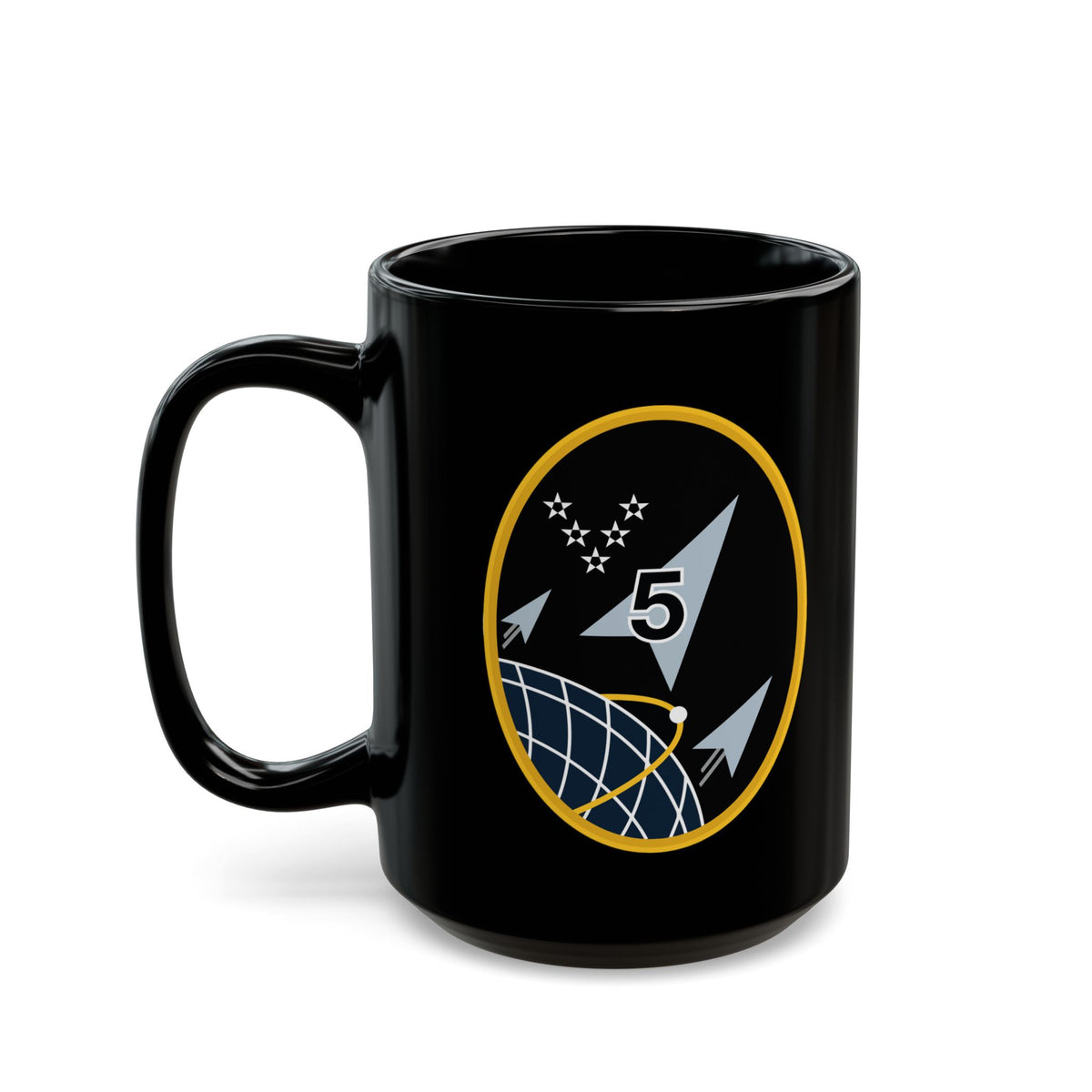 Black Mug (11oz, 15oz) - USSF - 5th Space Launch Squadron wo txt X 300