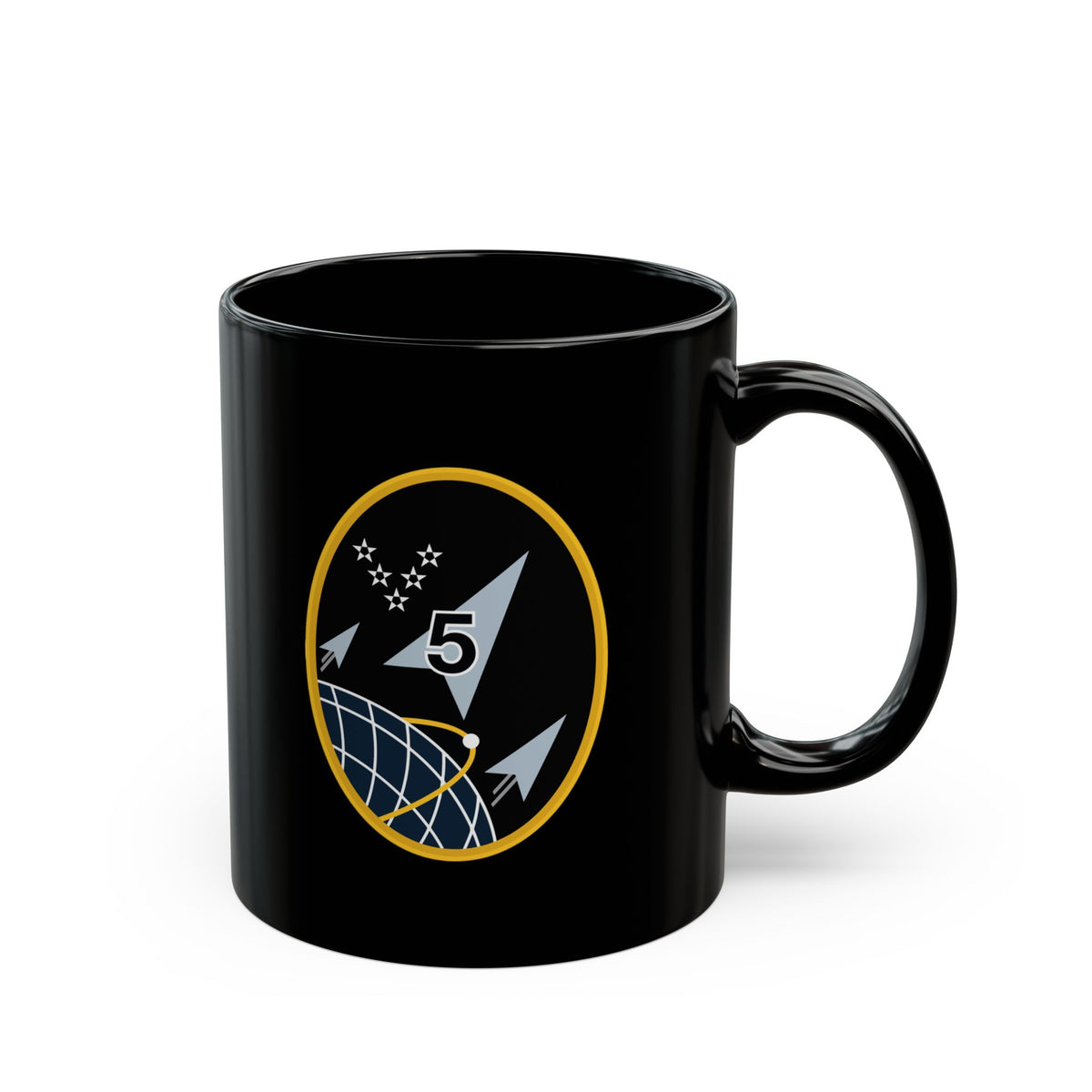 Black Mug (11oz, 15oz) - USSF - 5th Space Launch Squadron wo txt X 300