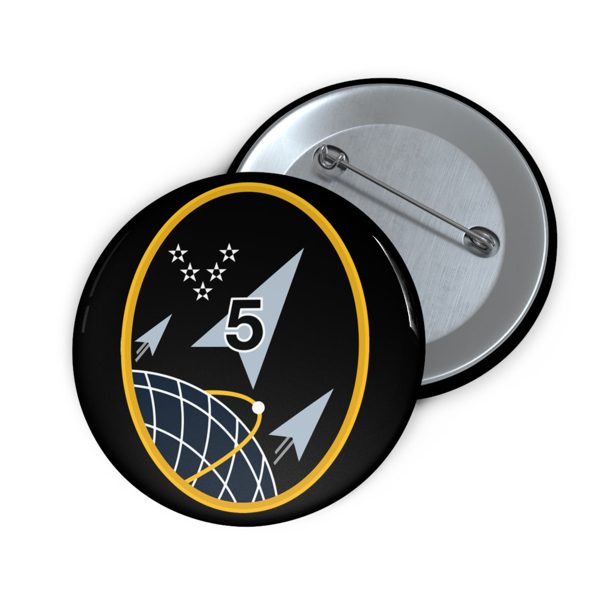 Custom Pin Button - USSF - 5th Space Launch Squadron wo txt X 300