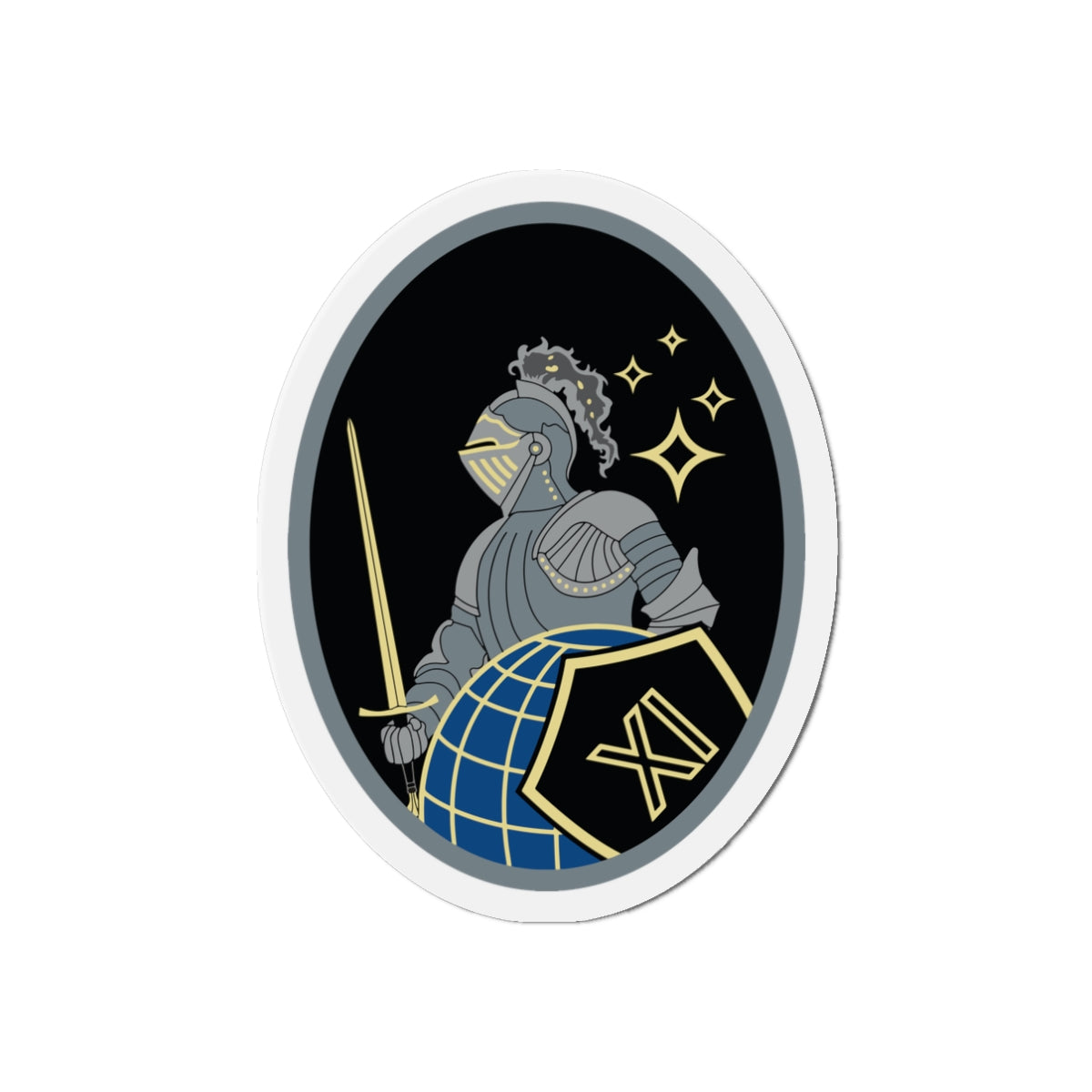 Die-Cut Magnet - USSF - 11th Space Warning Squadron wo txt