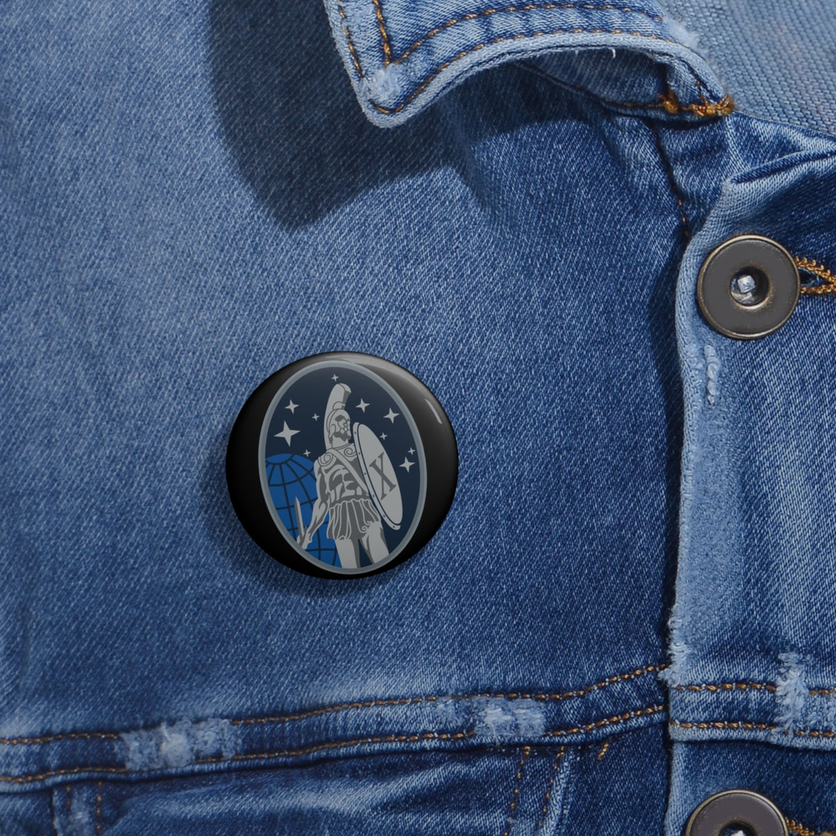 Custom Pin Button - USSF - 10th Space Warning Squadron wo txt