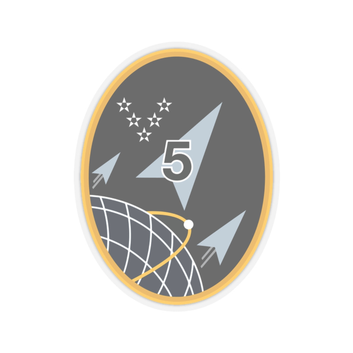 Kiss-Cut Sticker - USSF - 5th Space Launch Squadron wo txt X 300
