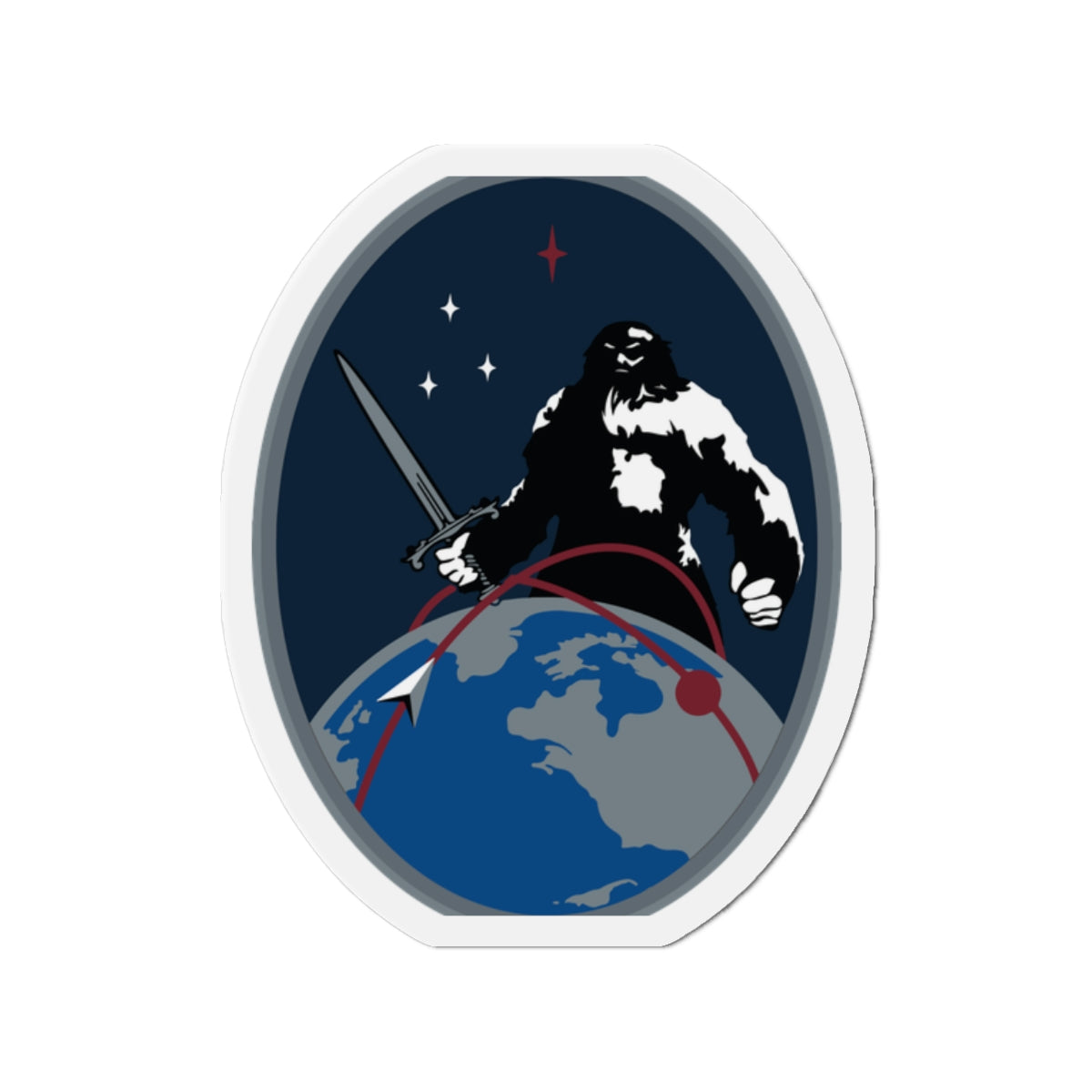 Die-Cut Magnet - USSF - 9th Combat Training Squadron wo txt
