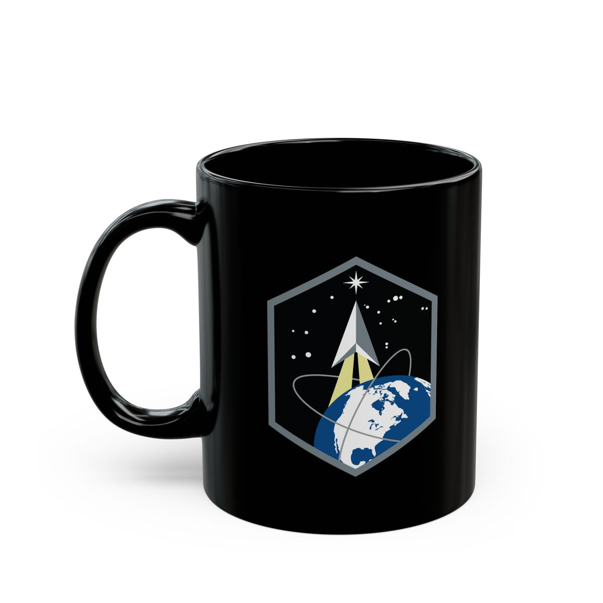 Black Mug (11oz, 15oz) - USSF - Space Base Delta 2 wo txt