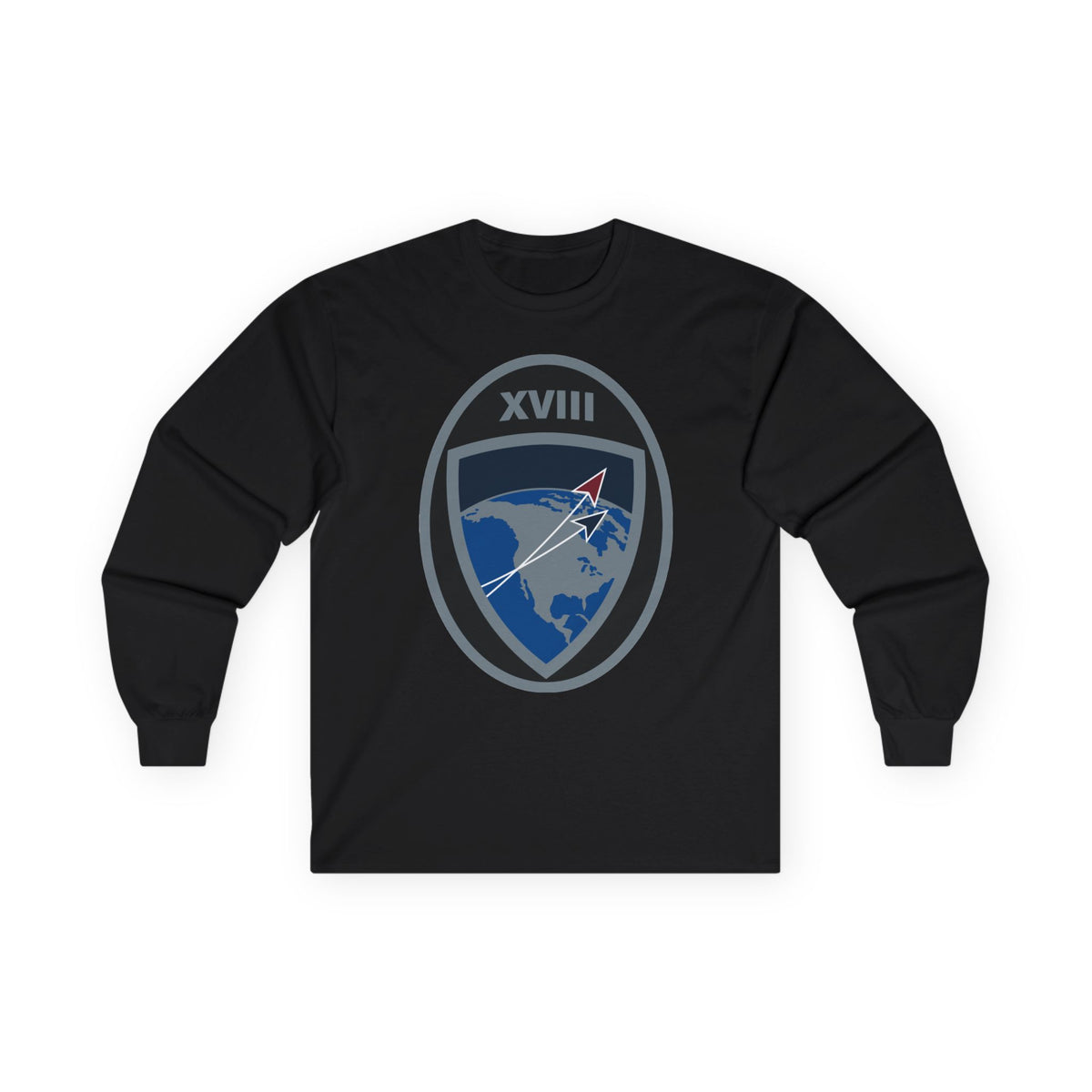 Unisex Ultra Cotton Long Sleeve Tee - USSF - 18th Space Defense Squadron wo txt