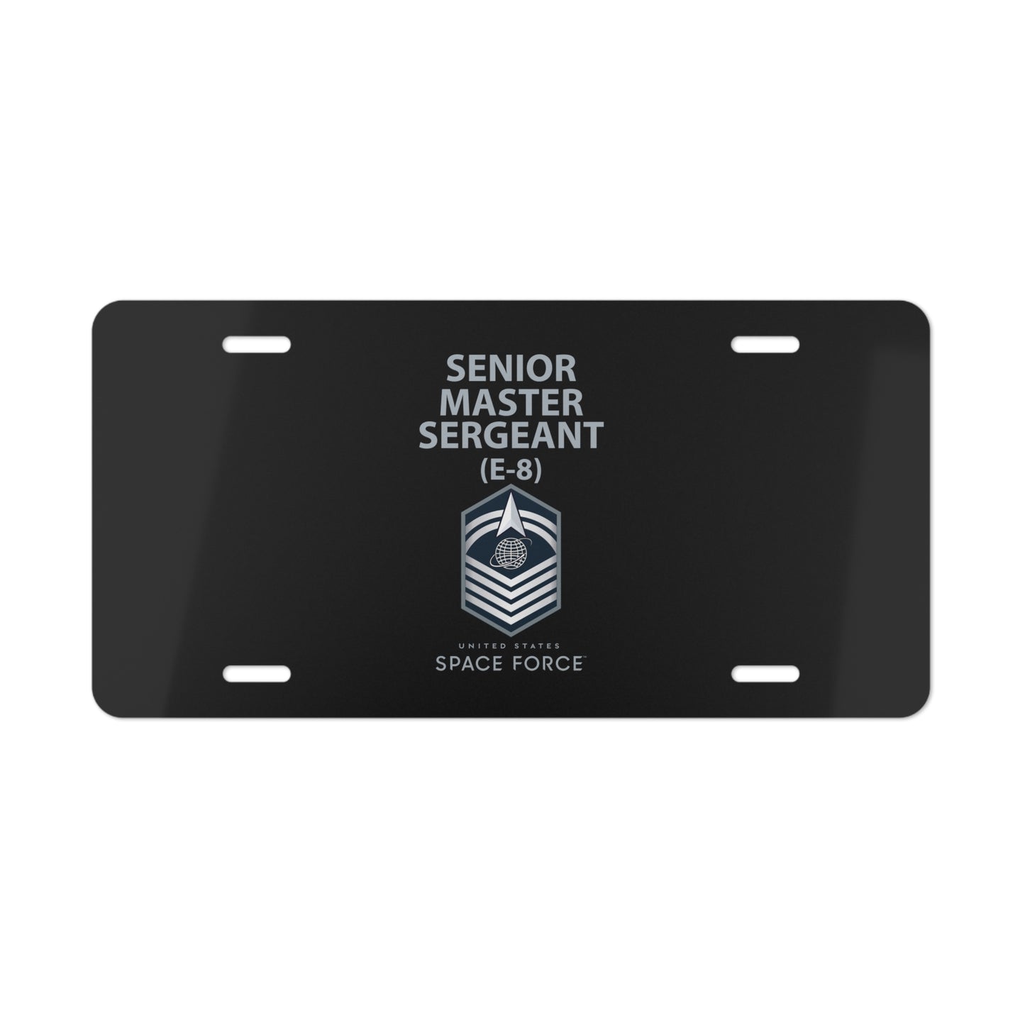 Vanity Plate - USSF - E8 Senior Master Sergeant - US Space Force