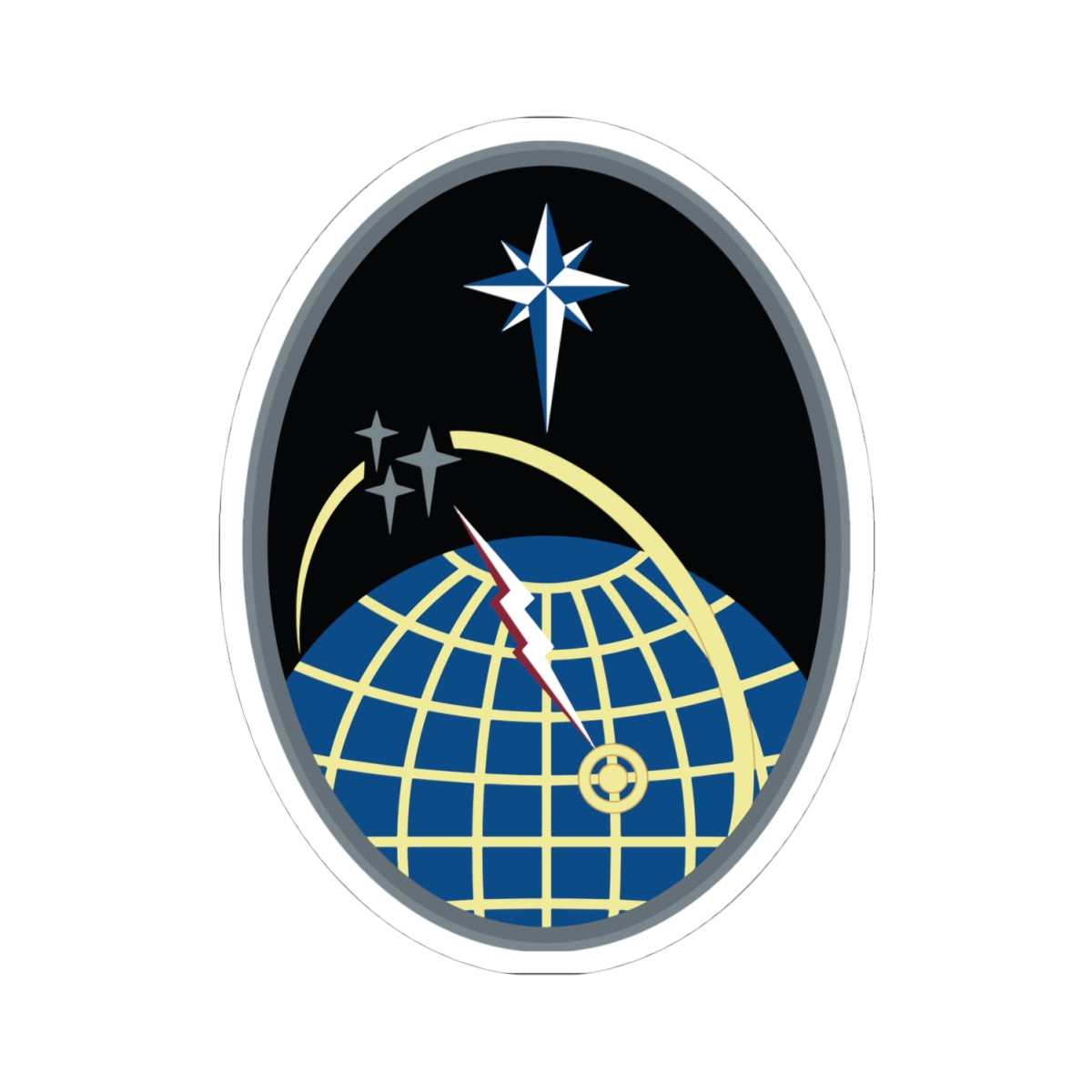 Kiss-Cut Sticker - USSF - 2nd Space Operations Squadron wo txt X 300
