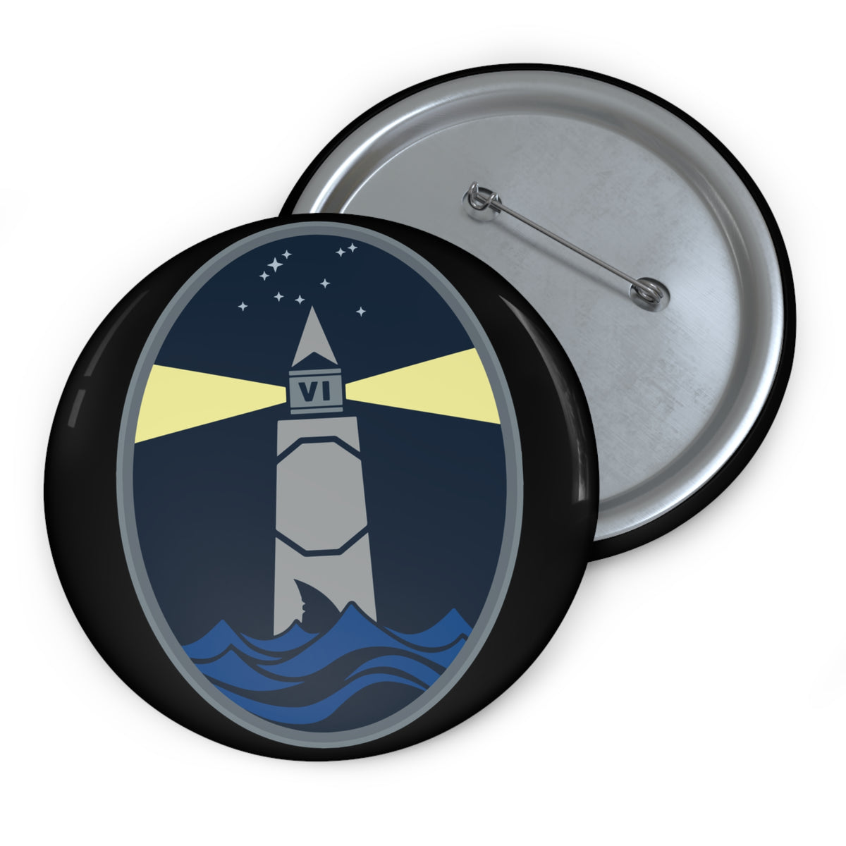 Custom Pin Button - USSF - 6th Space Warning Squadron wo txt