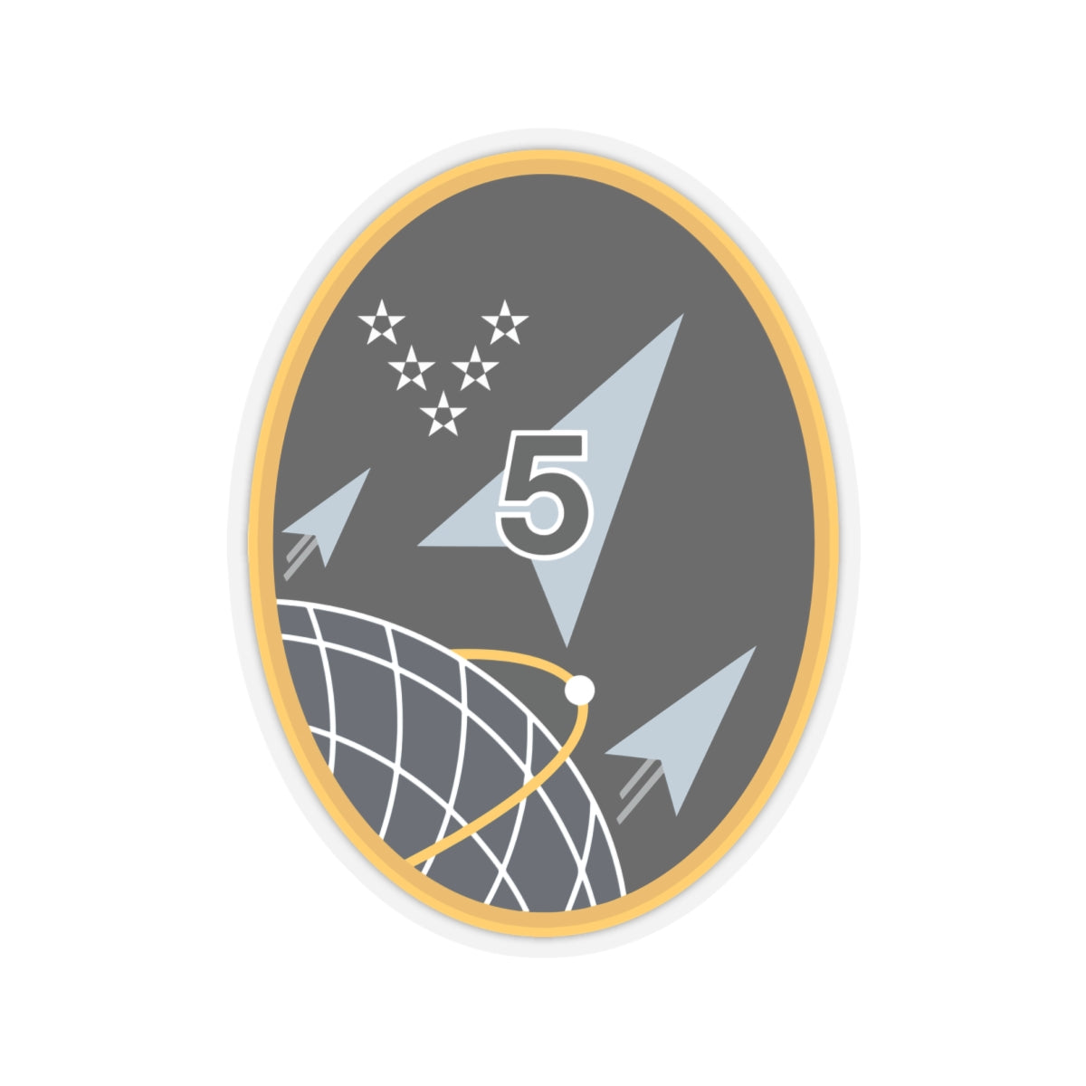 Kiss-Cut Sticker - USSF - 5th Space Launch Squadron wo txt X 300