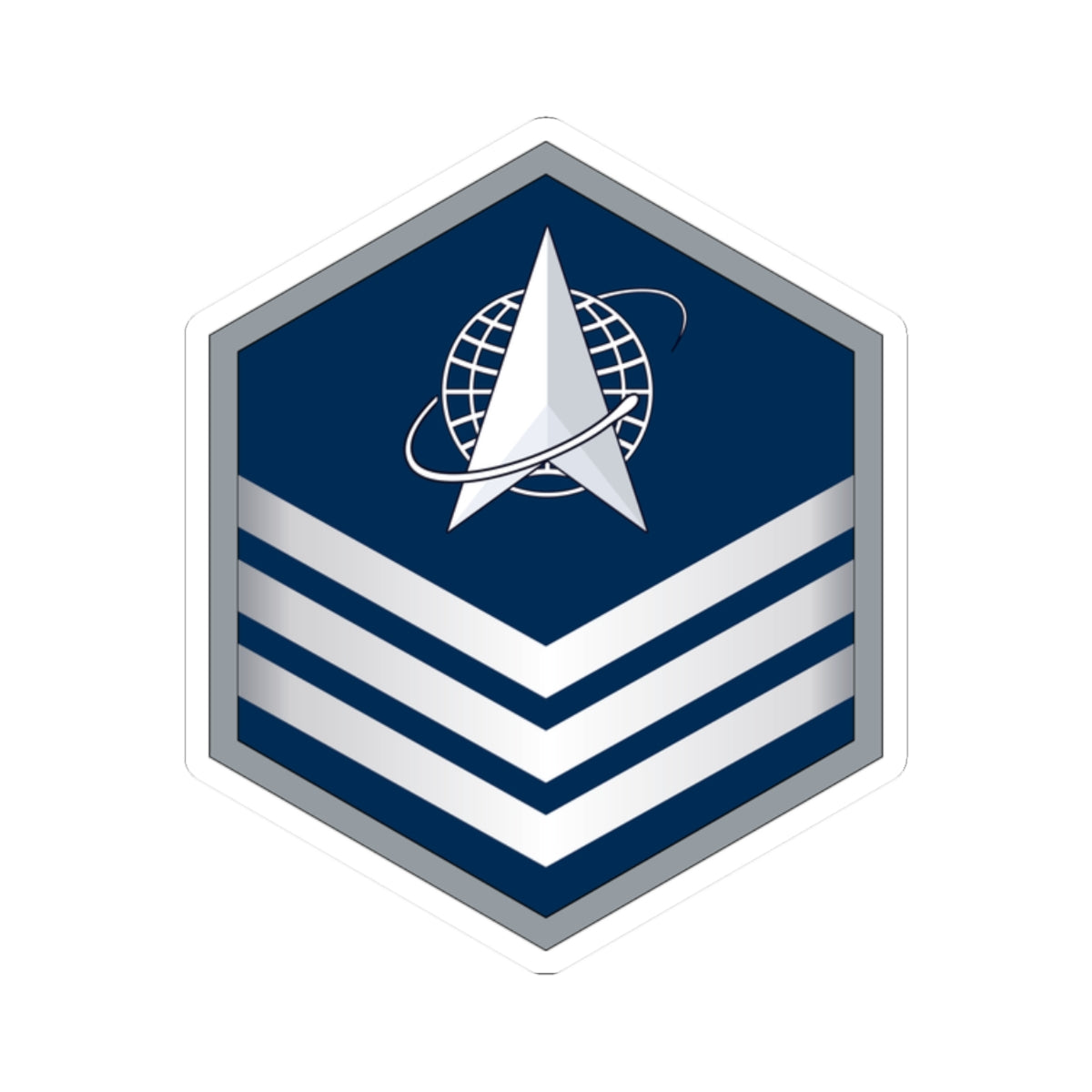 Kiss-Cut Sticker - USSF - E5 Sergeant wo Txt