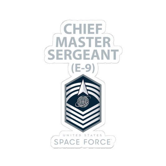 Kiss-Cut Sticker - USSF - E9 Chief Master Sergeant - US Space Force