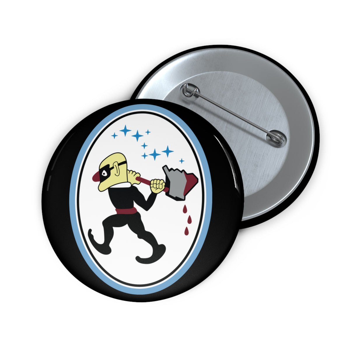 Custom Pin Button - USSF - 25th Space Range Squadron wo txt