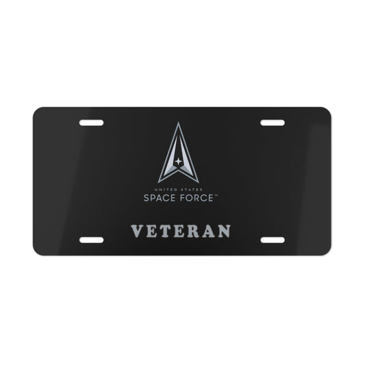 Vanity Plate - USSF - Space Force - Veteran