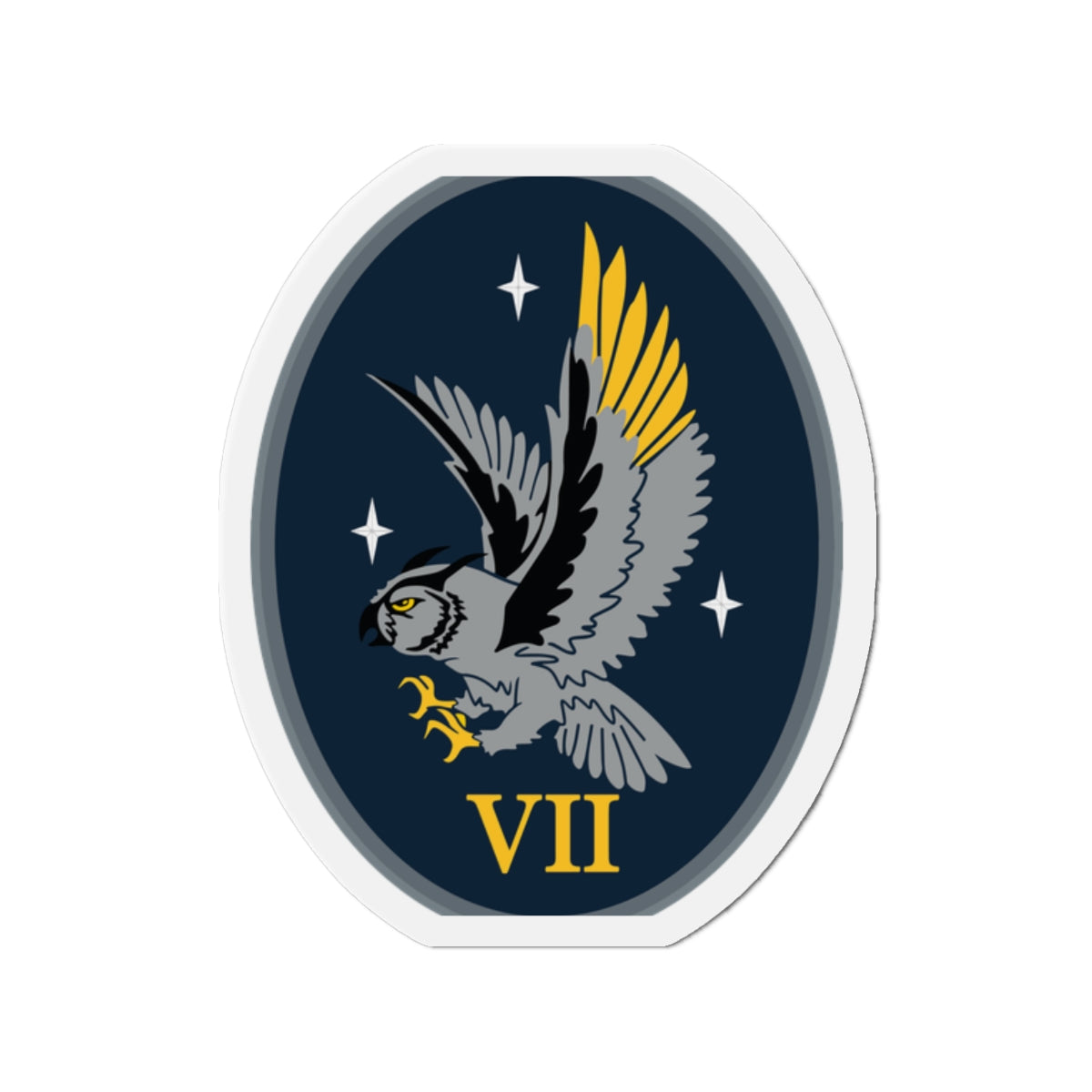 Die-Cut Magnet - USSF - 7th Space Warning Squadron wo txt
