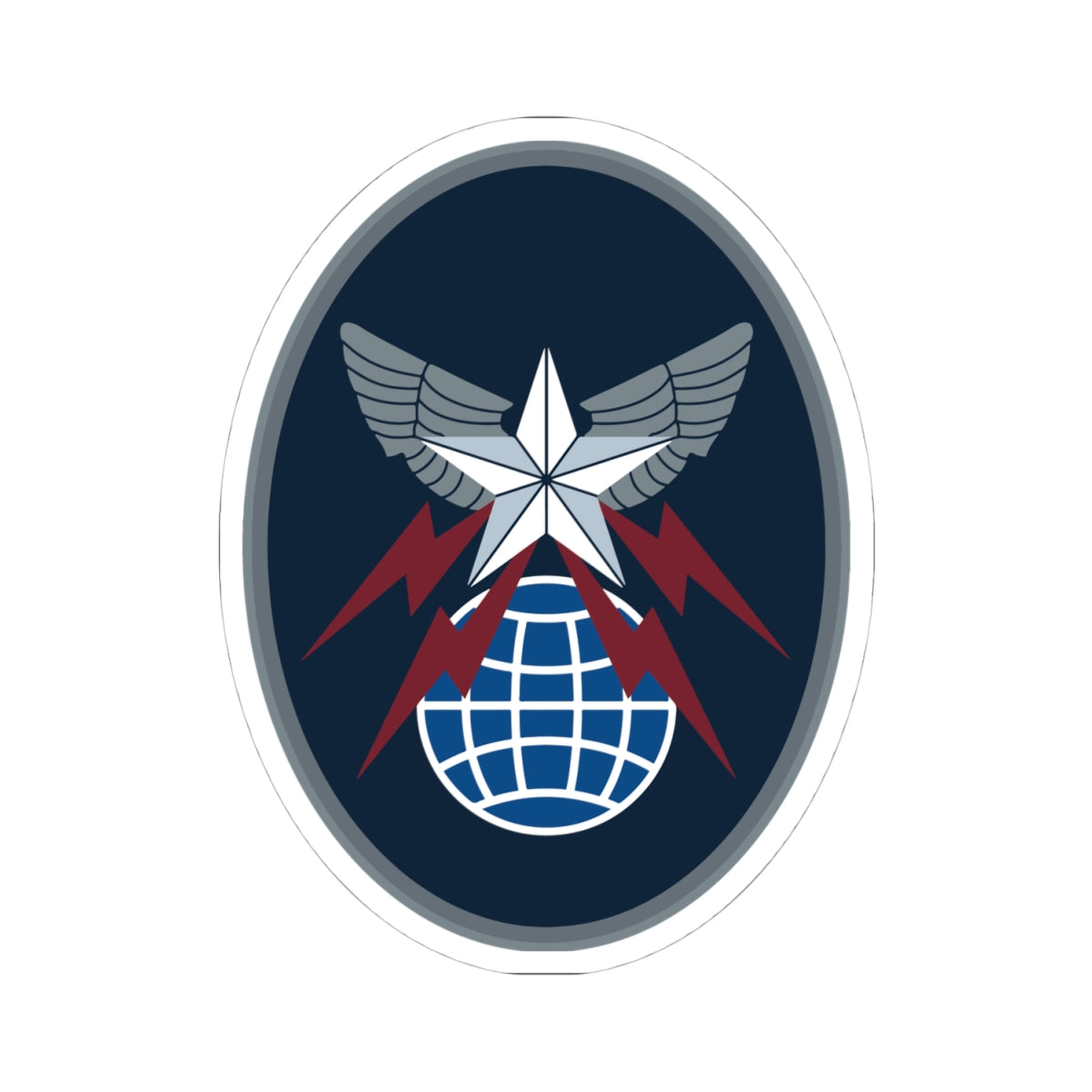 Kiss-Cut Sticker - USSF - 4th Space Operations Squadron wo txt X 300