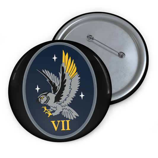 Custom Pin Button - USSF - 7th Space Warning Squadron wo txt