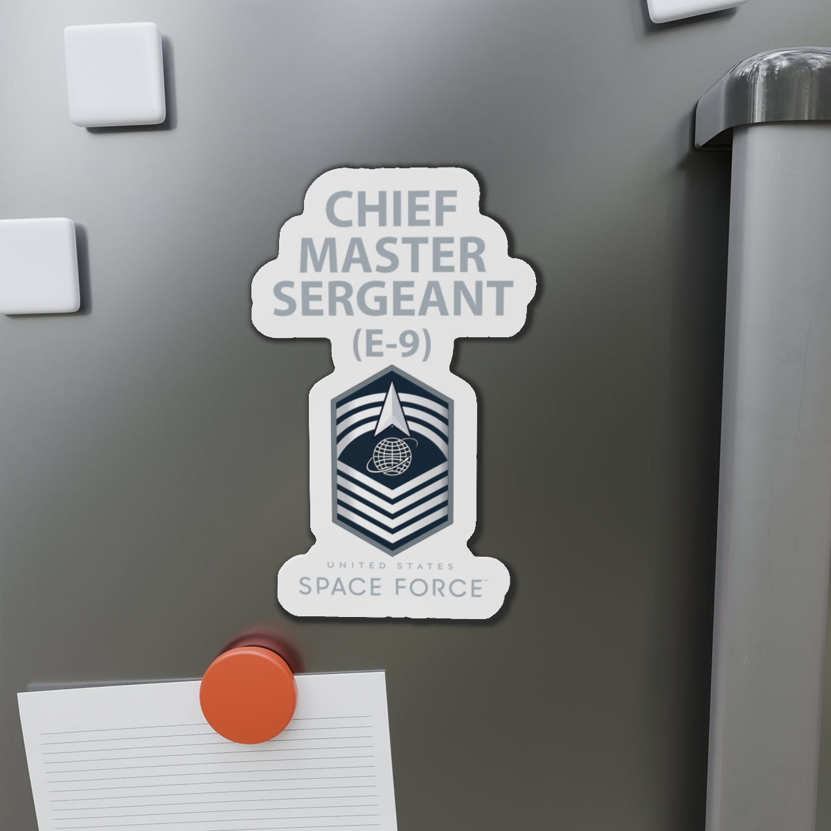 Die-Cut Magnet - USSF - E9 Chief Master Sergeant - US Space Force