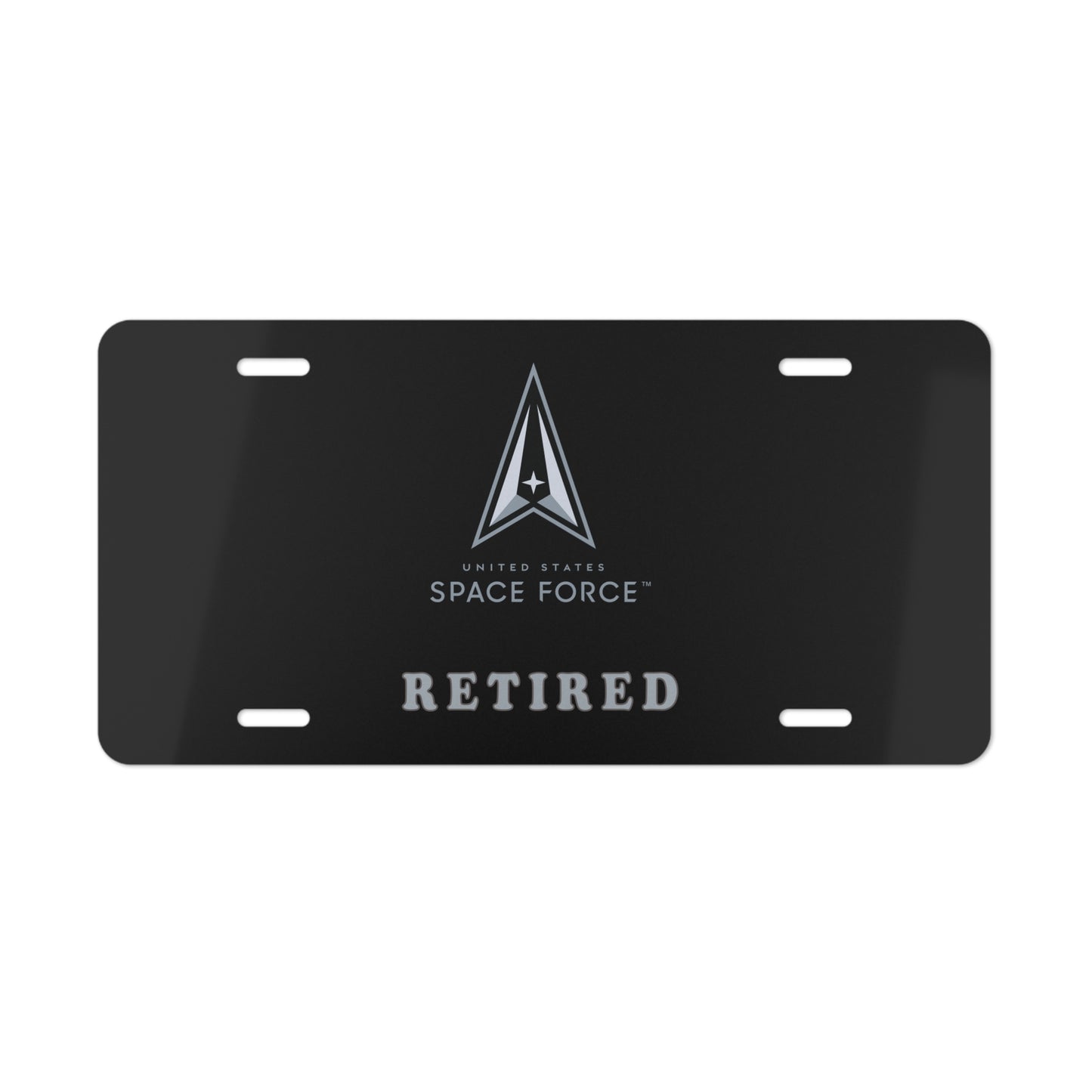 Vanity Plate - USSF - Space Force - Retired