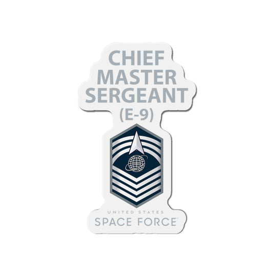 Die-Cut Magnet - USSF - E9 Chief Master Sergeant - US Space Force