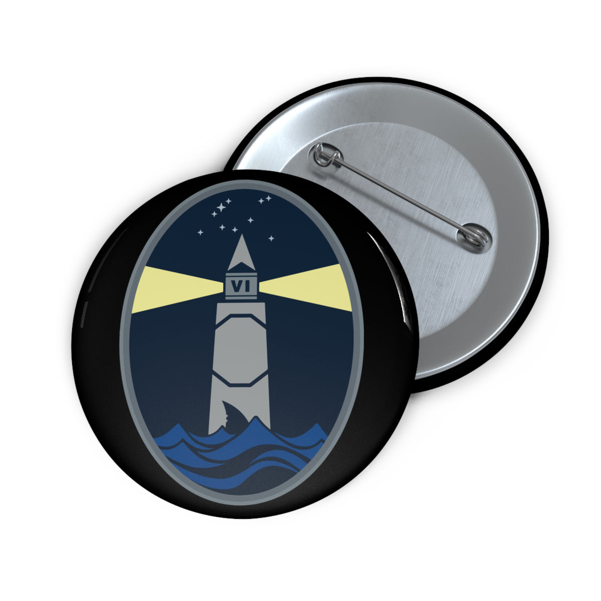Custom Pin Button - USSF - 6th Space Warning Squadron wo txt