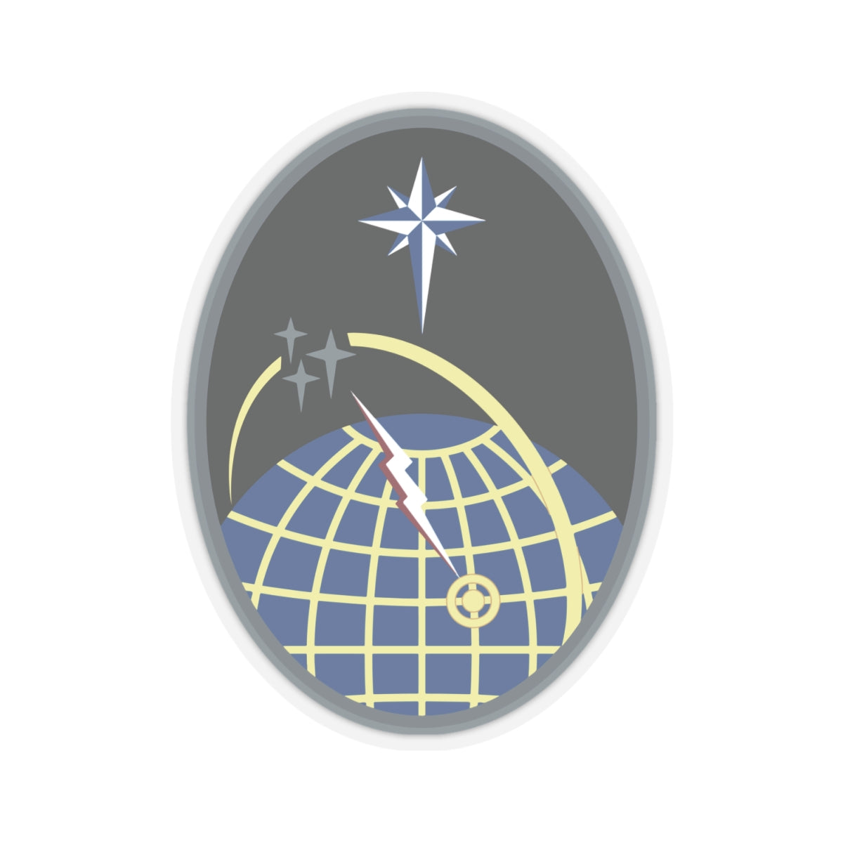 Kiss-Cut Sticker - USSF - 2nd Space Operations Squadron wo txt X 300