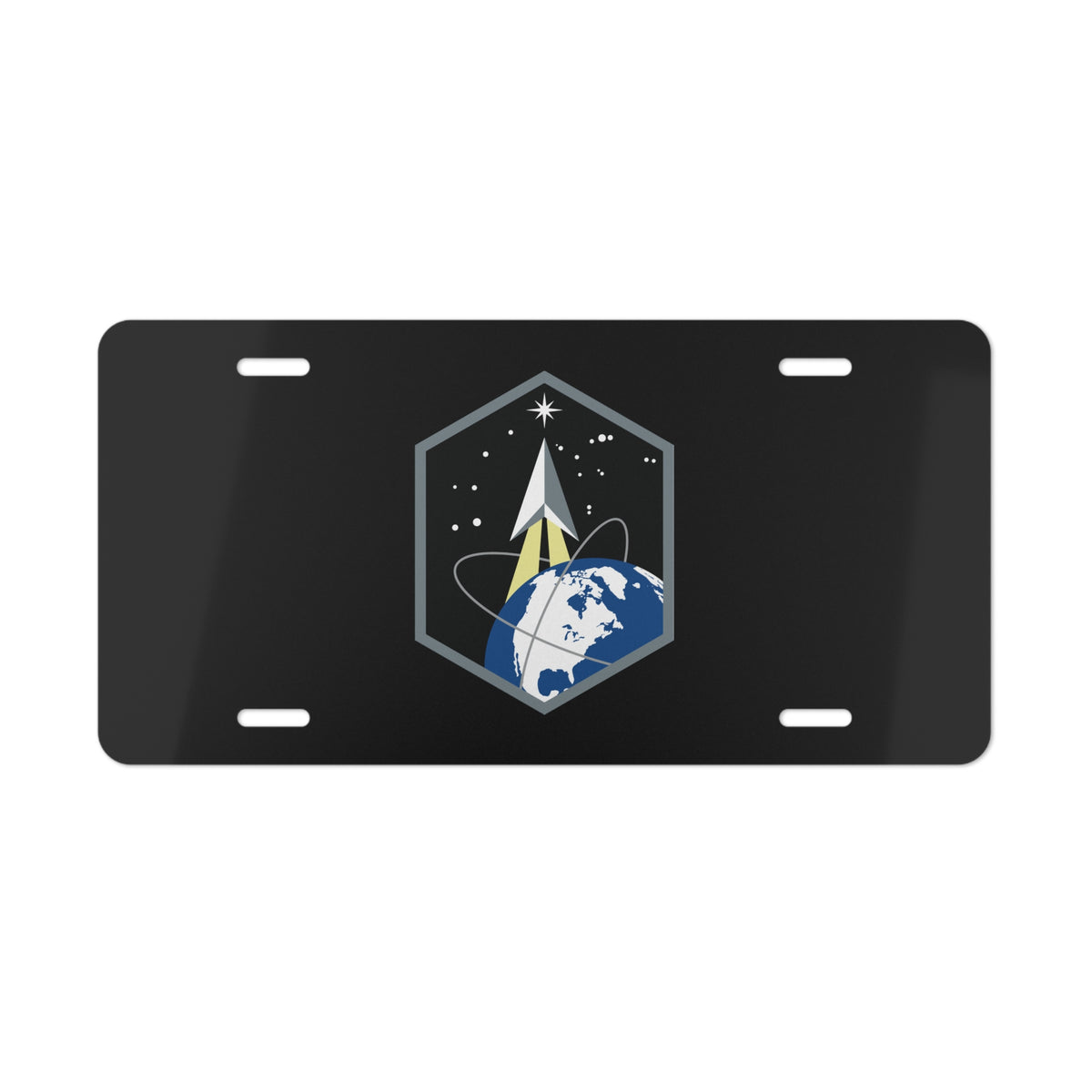 Vanity License Plate - USSF - Space Base Delta 2 wo txt