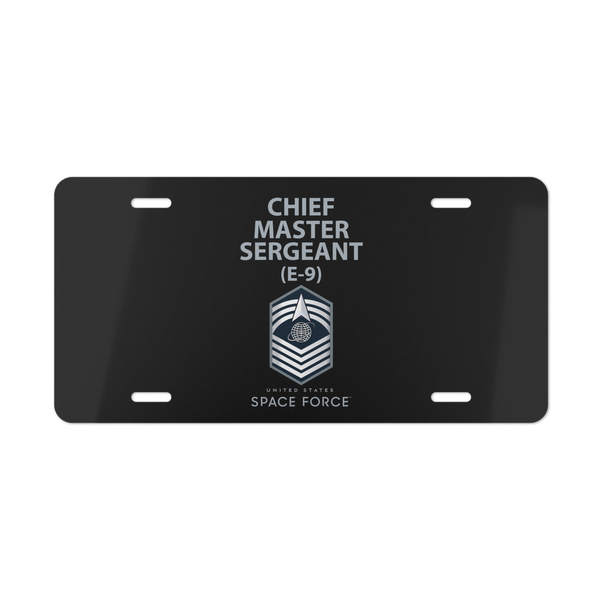 License Plate - USSF - E9 Chief Master Sergeant - US Space Force