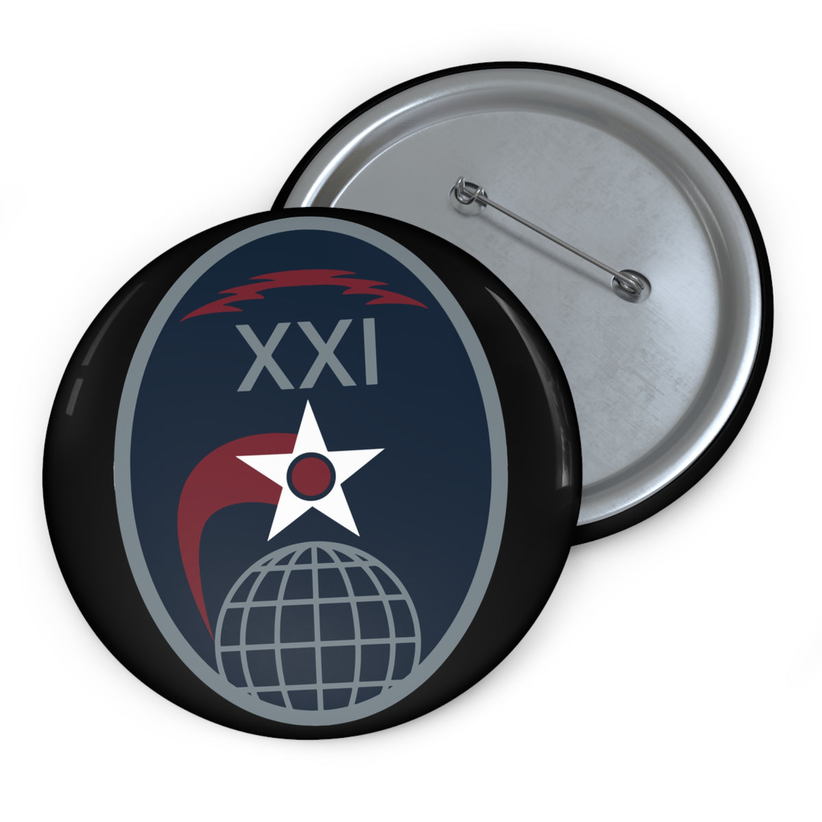 Custom Pin Button - USSF - 21st Space Operations Squadron wo txt