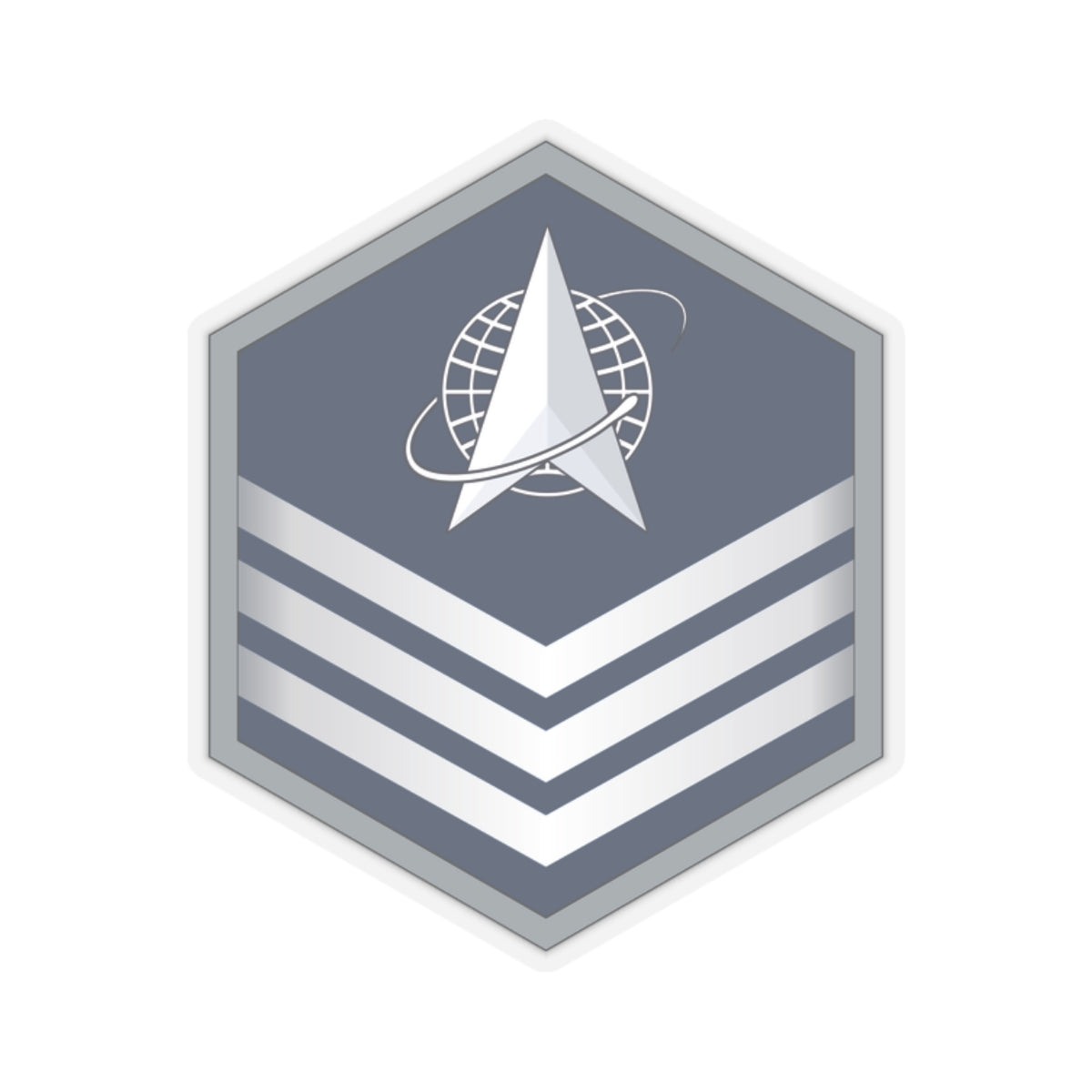 Kiss-Cut Sticker - USSF - E5 Sergeant wo Txt