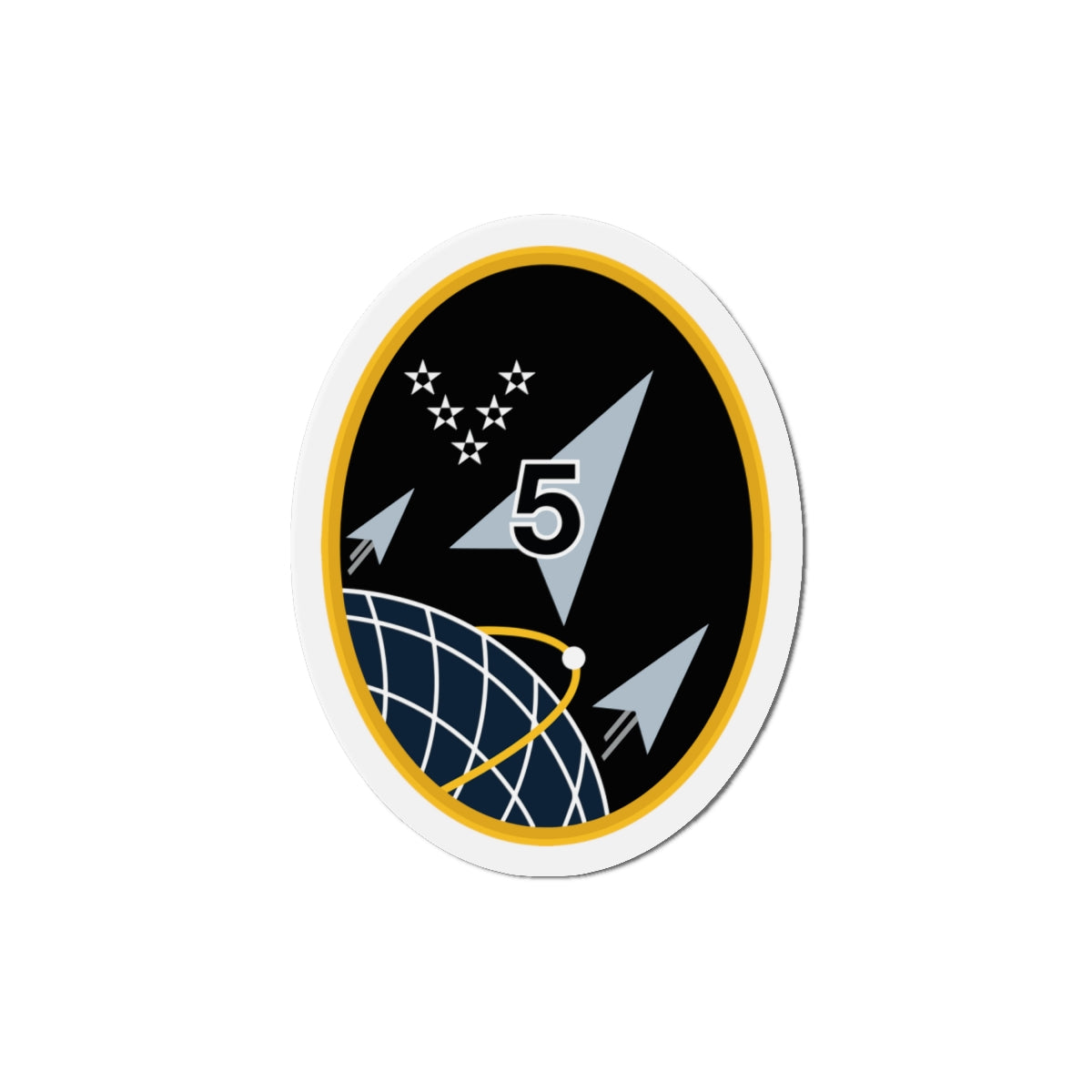 Die-Cut Magnet - USSF - 5th Space Launch Squadron wo txt X 300