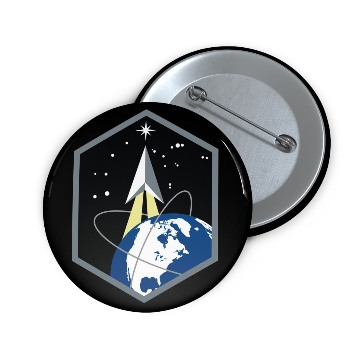 Custom Pin Button - USSF - Space Base Delta 2 wo txt