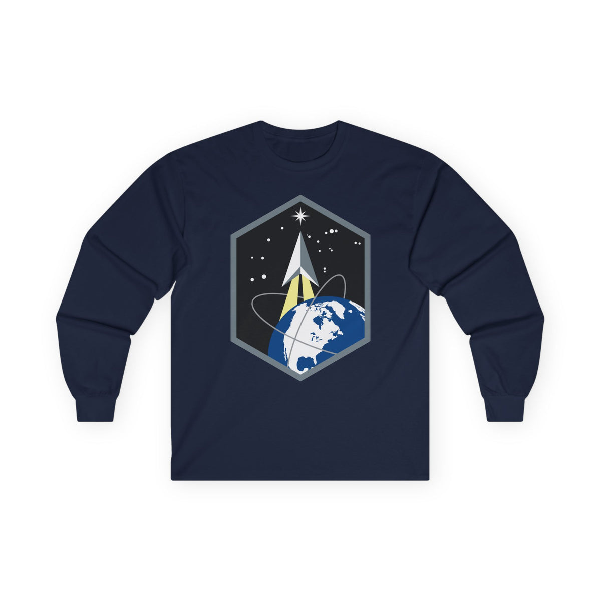 Unisex Ultra Cotton Long Sleeve Tee - USSF - Space Base Delta 2 wo txt