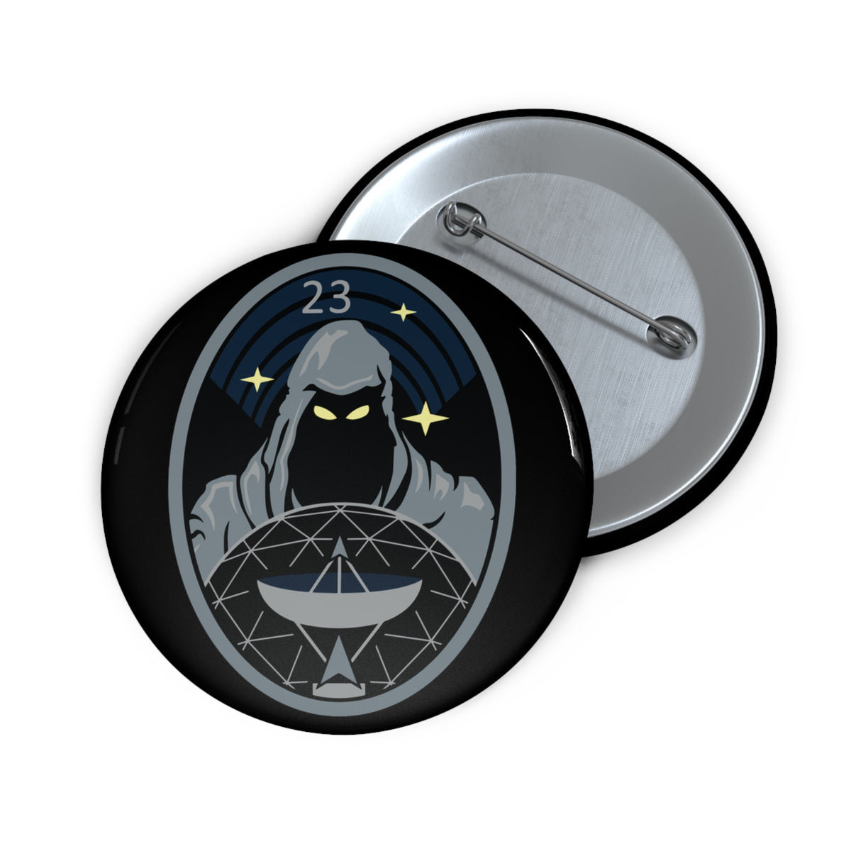 Custom Pin Button - USSF - 23rd Space Operations Squadron wo txt