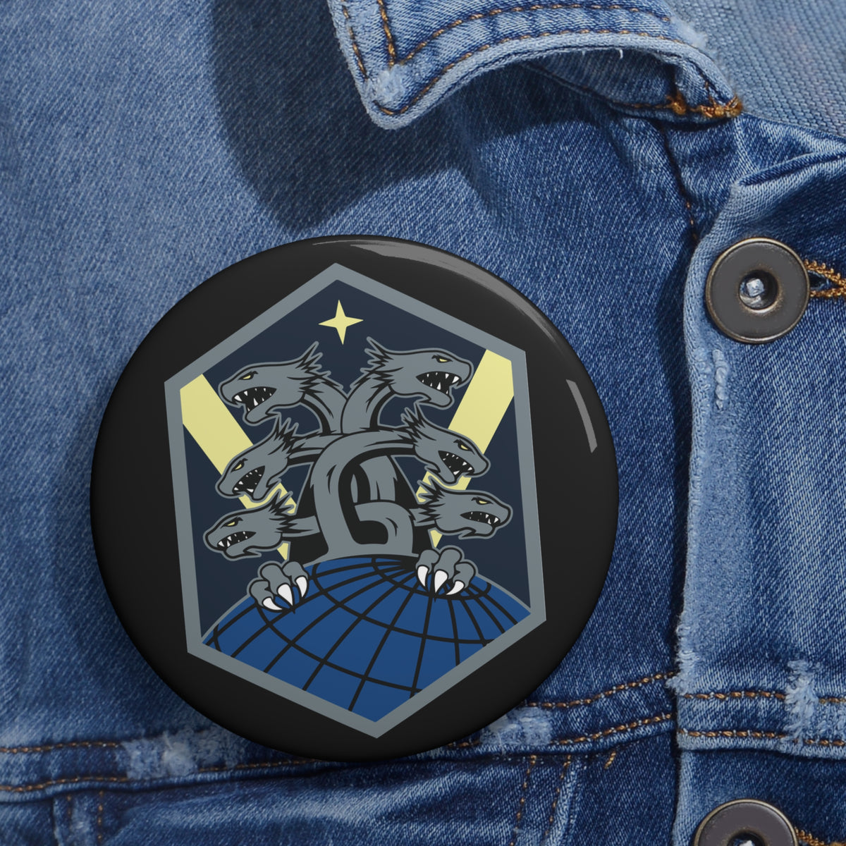 Custom Pin Button - USSF - Space Base Delta 1 wo txt