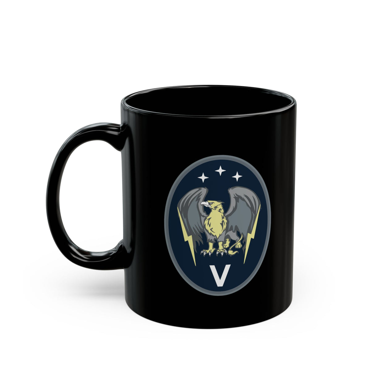 Black Mug (11oz, 15oz) - USSF - 5th Electromagnetic Warfare Squadron wo txt X 300