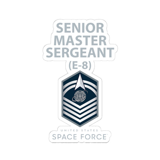 Kiss-Cut Sticker - USSF - E8 Senior Master Sergeant - US Space Force