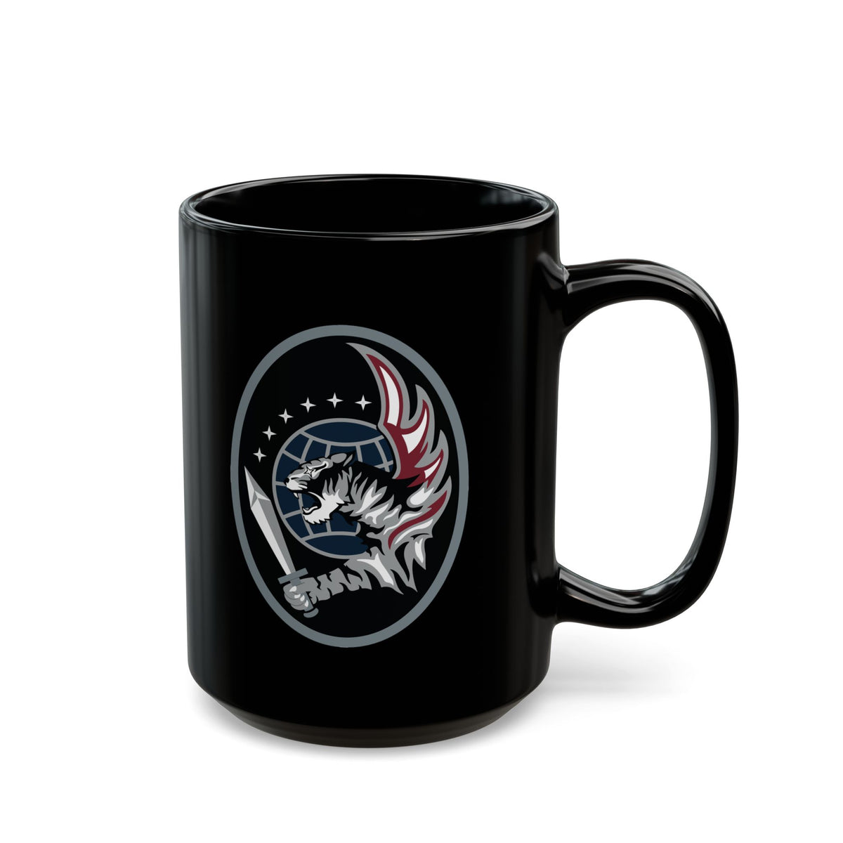 Black Mug (11oz, 15oz) - USSF - 55th Combat Training Squadron wo txt