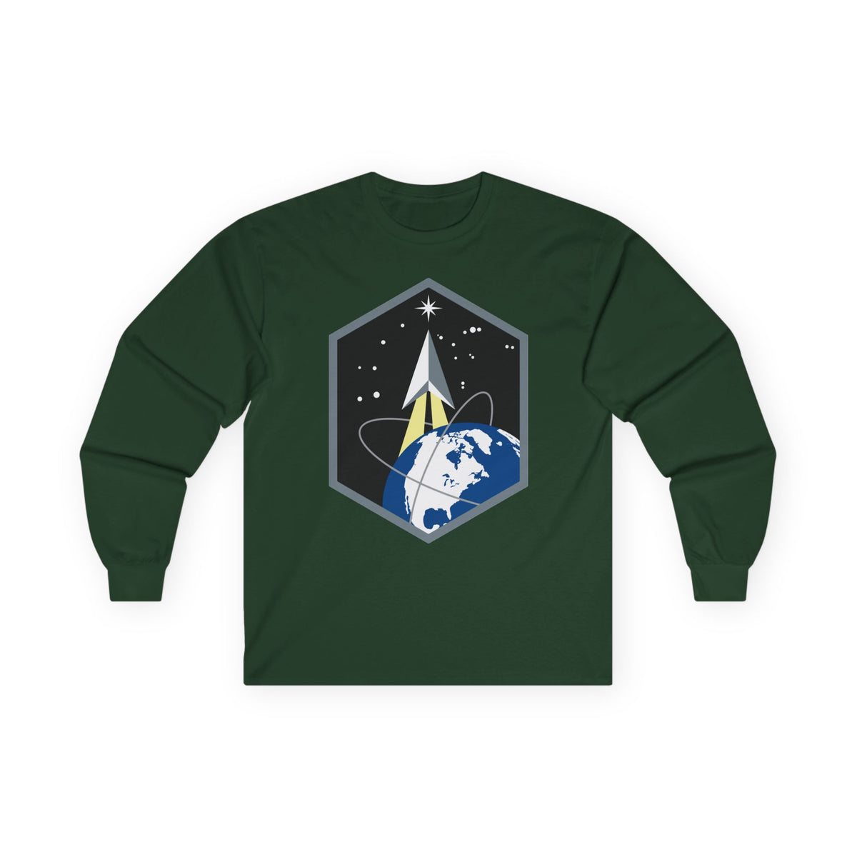 Unisex Ultra Cotton Long Sleeve Tee - USSF - Space Base Delta 2 wo txt